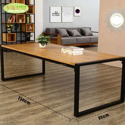 Restaurant furniture solid wood dining table set / hot sale cutoms wood table set for dining industrial style